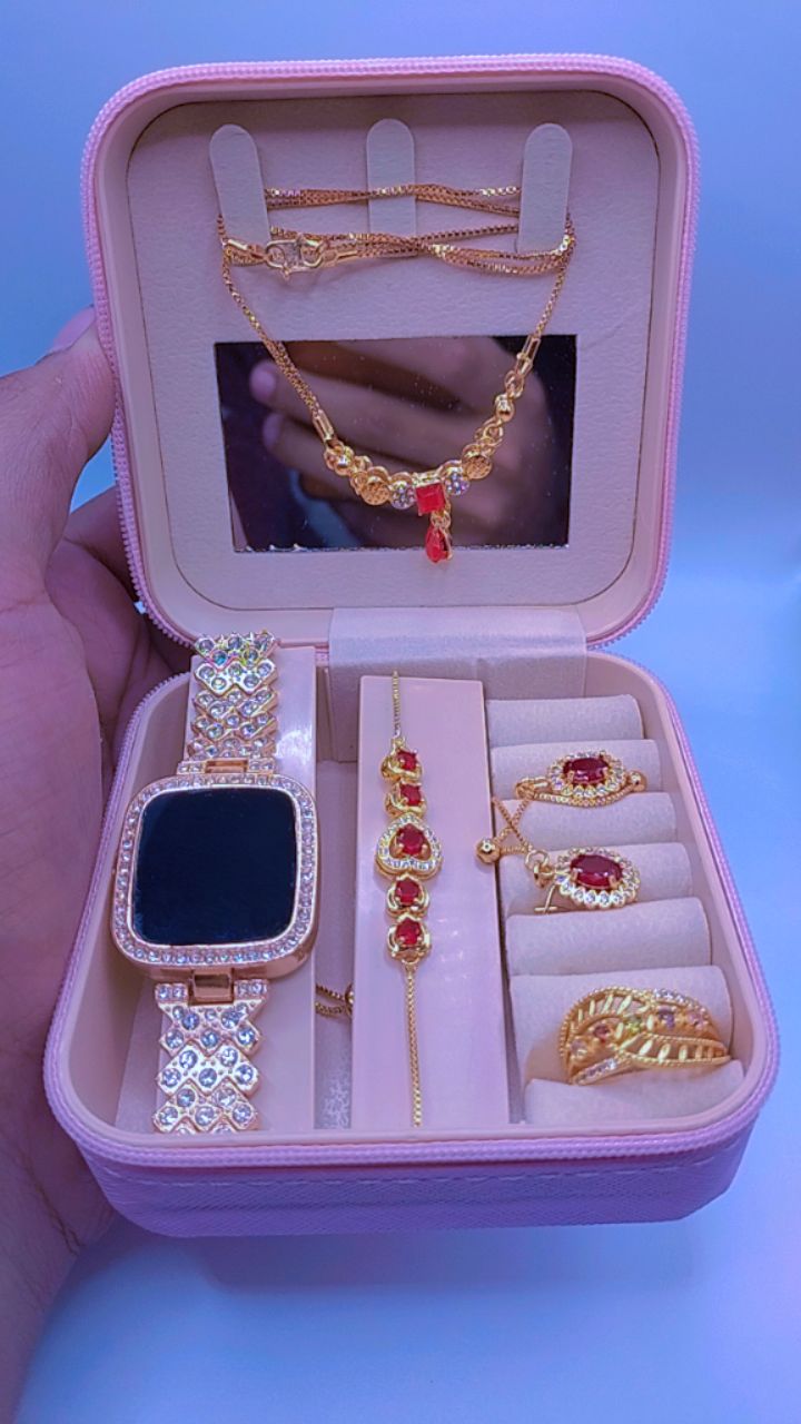 6-in-1 Women’s Luxury Jewelry & Watch Gift Box