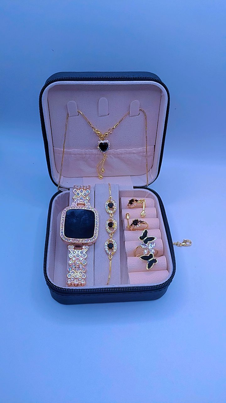 6-in-1 Women’s Luxury Jewelry & Watch Gift Box